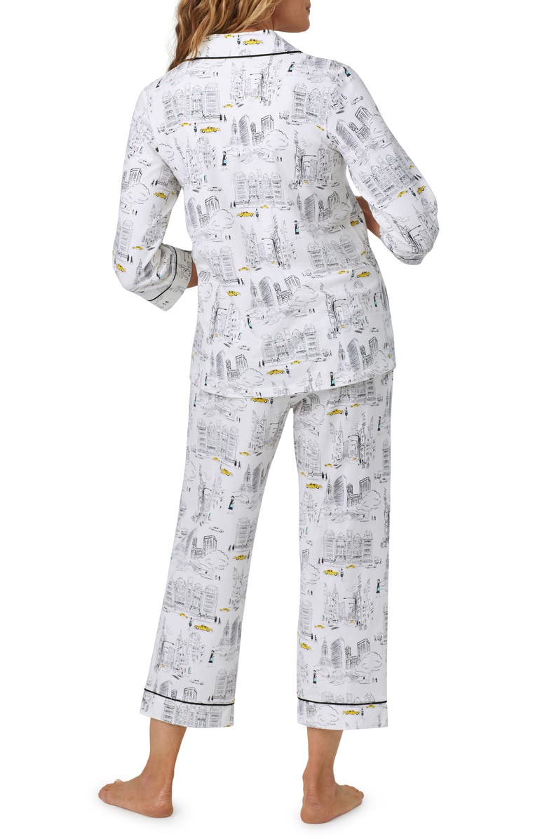 BedHead Pajamas Print Jersey Crop Pajamas, Alternate, color, 