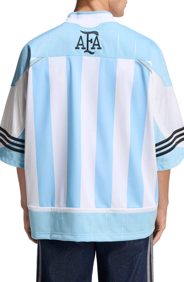 adidas AFA Argentina Oversize Jersey, Alternate, color, Clear Blue/White/Black