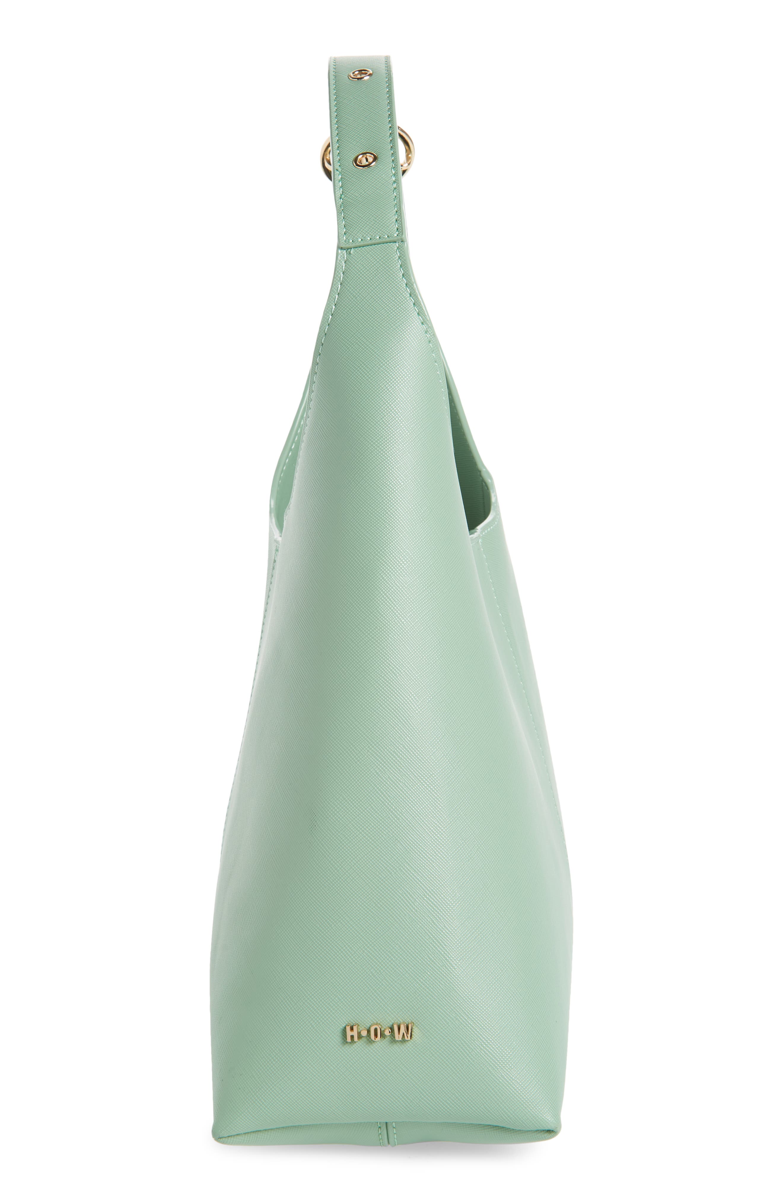We Are Modern Vegan Leather Bucket Bag, Alternate, color, SAGE
