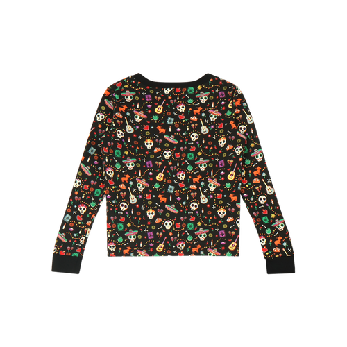 Mixed Up Clothing Día De Los Muertos 2-piece Set In Black