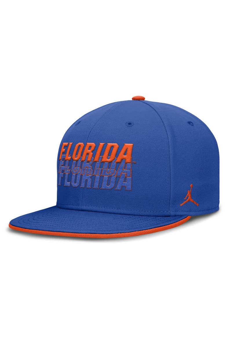 Men's Jordan Brand  Royal Florida Gators True Primetime Performance Fitted Hat, Main, color, Royal