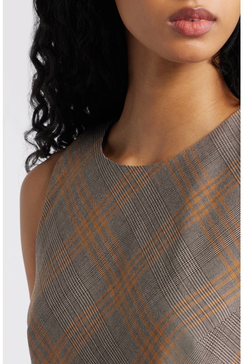 Paloma Belted Sleeveless Dress, Alternate, color, BROWN