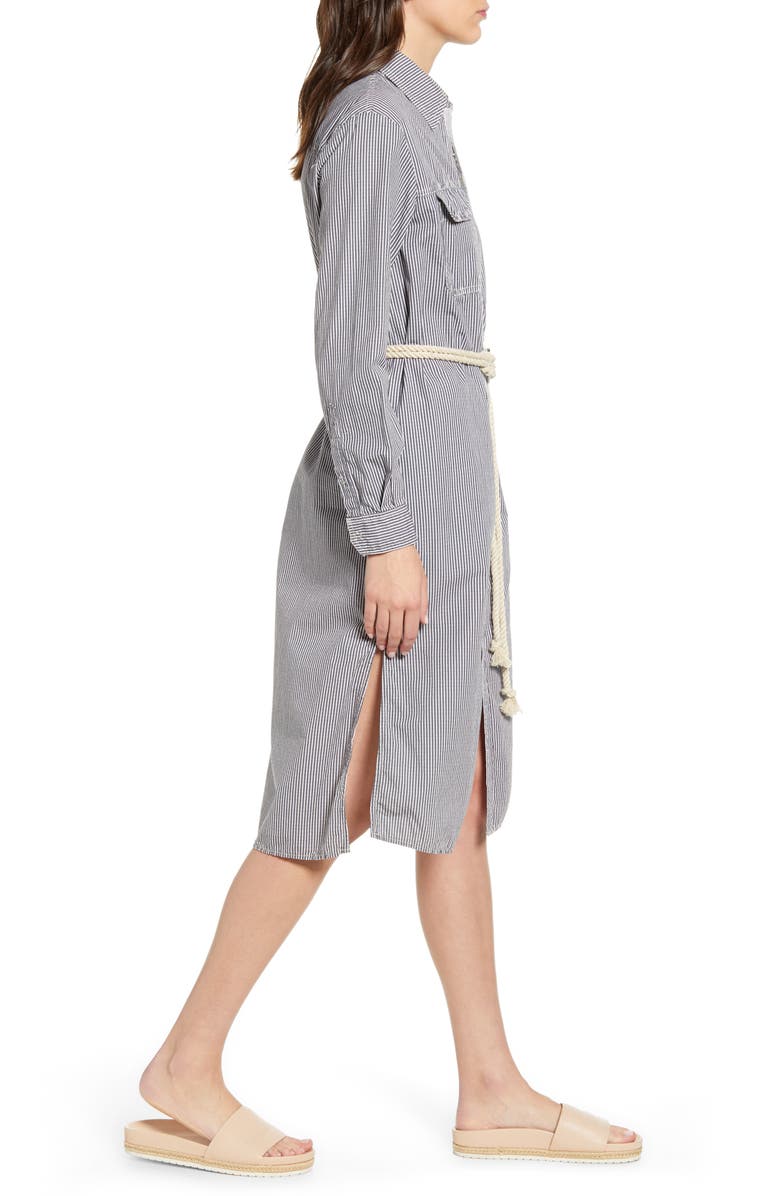AG Taylor Long Sleeve Midi Shirtdress, Alternate, color,