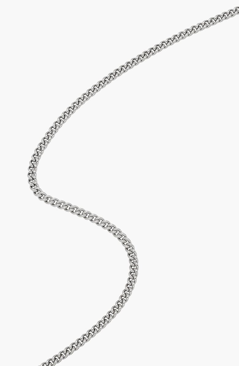 YOJ Curb Chain Necklace, Alternate, color, Silver