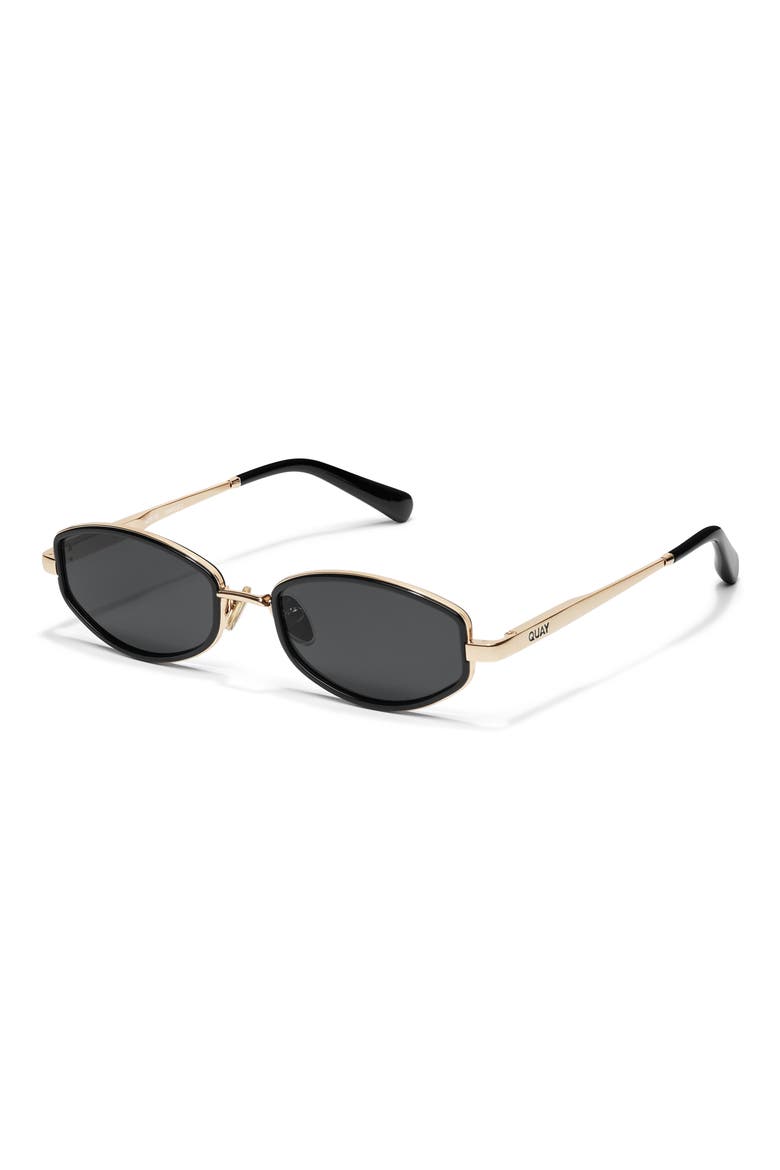 So Niche 54mm Round Sunglasses, Alternate, color, BLACK/ SMOKE