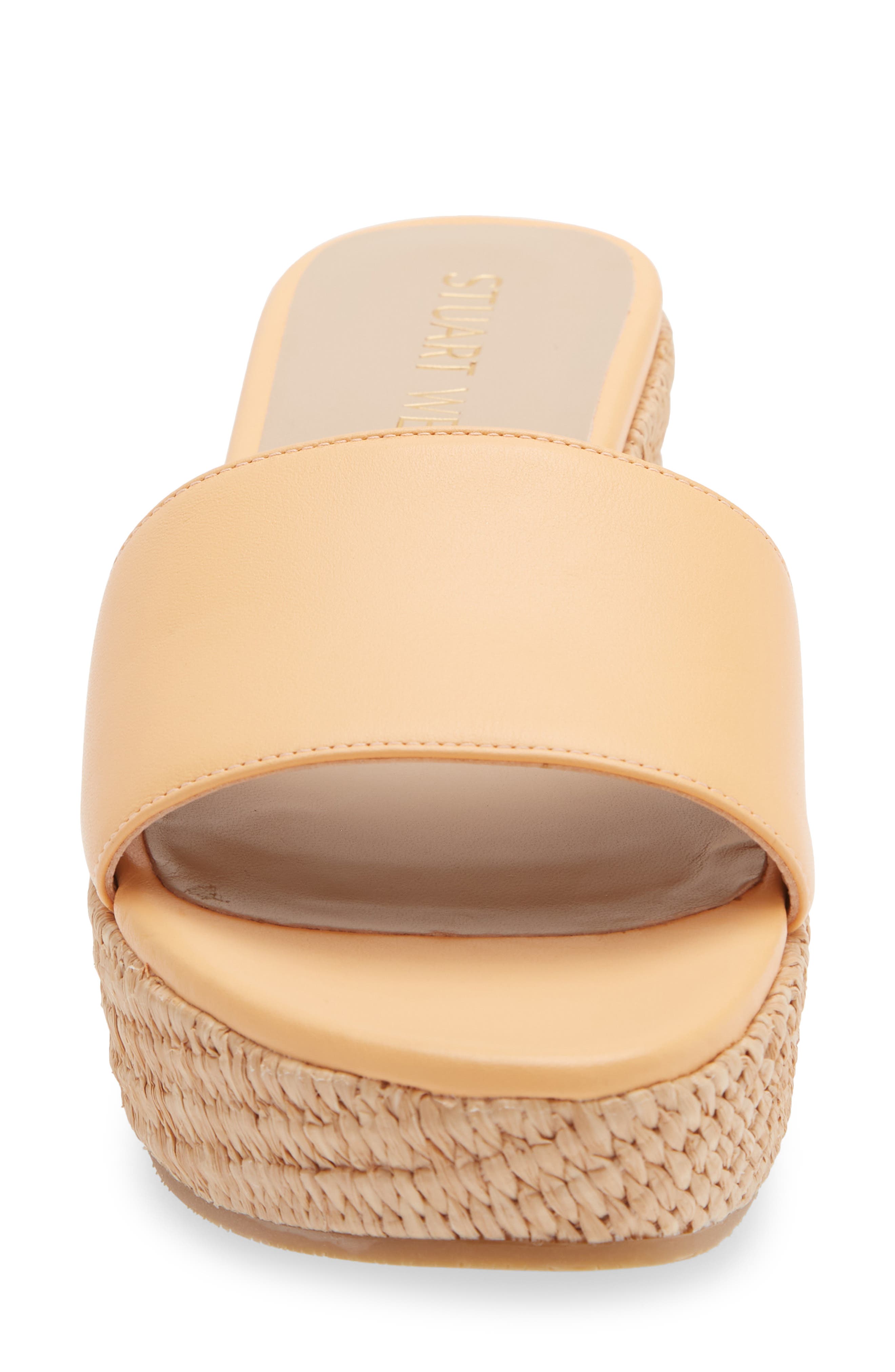 Stuart Weitzman Summer Wedge Sandal, Alternate, color, Mango/Tan