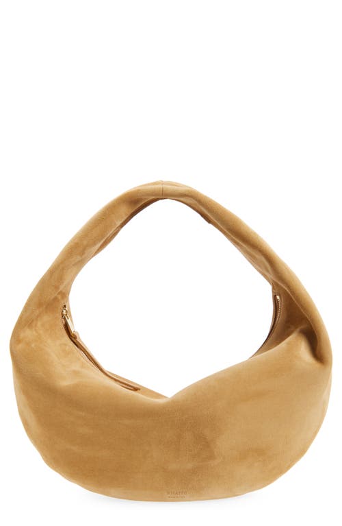 Khaite Medium Olivia Suede Hobo Bag in 964 Goldenrod at Nordstrom