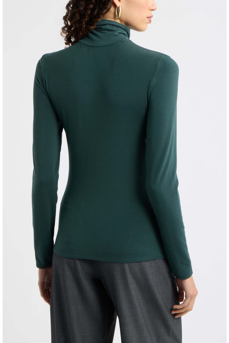 Turtleneck Knit Top, Alternate, color, GREEN GABLES