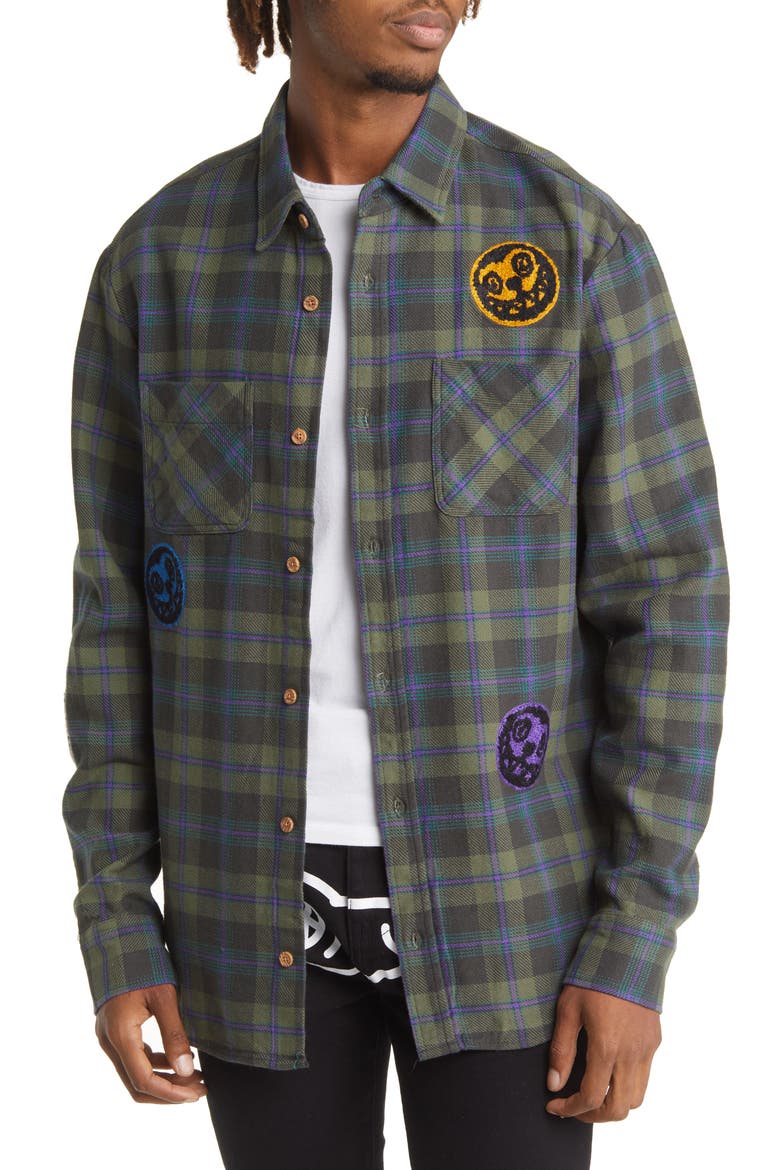 Men's Eric Plaid Button-Up Shirt, Main, color, PLAID