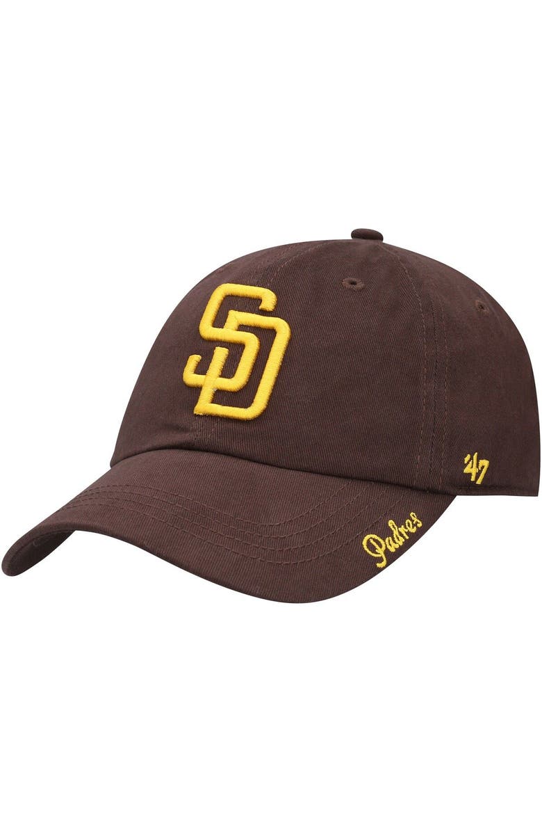 '47 Women's '47 Brown San Diego Padres Team Miata Clean Up Adjustable Hat, Main, color,