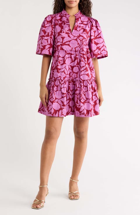 Dixie Floral Tiered Shift Dress
