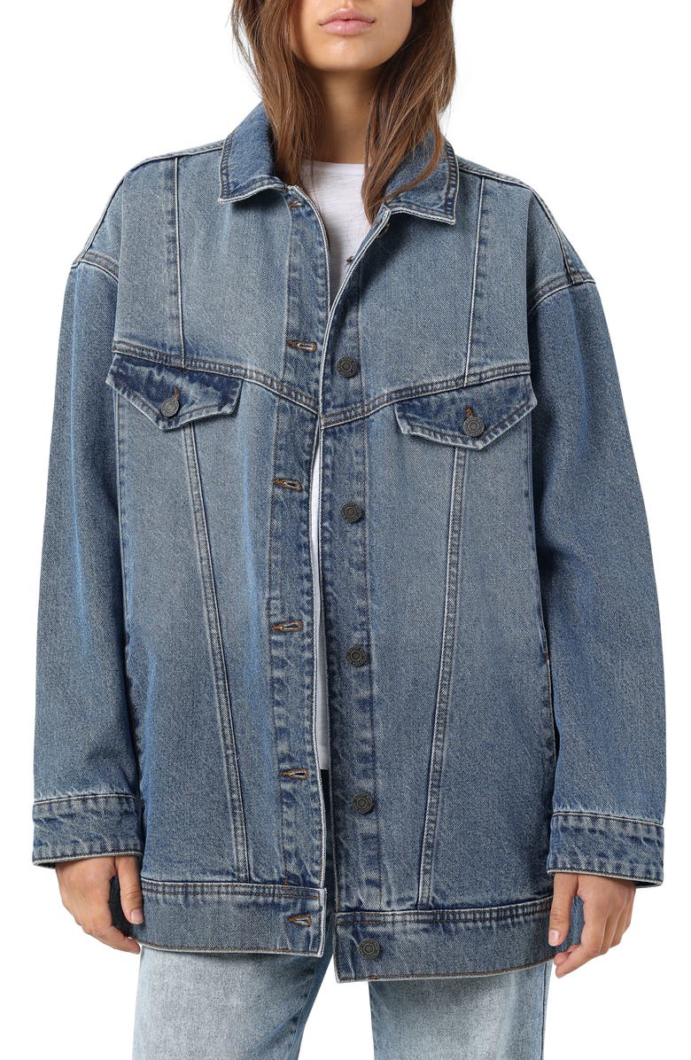 Noisy may Casie Oversize Denim Jacket, Main, color,