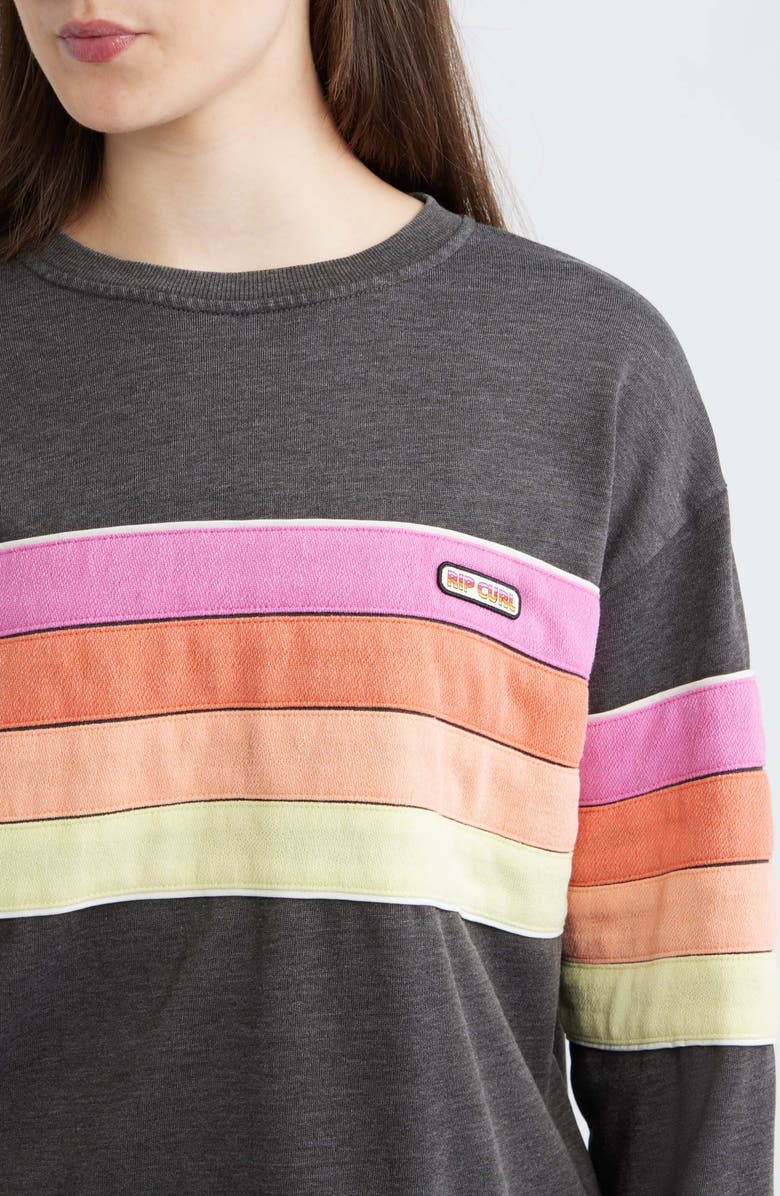 Rip Curl Surf Revival Relaxed Sweatshirt, Alternate, color, Washed Black
