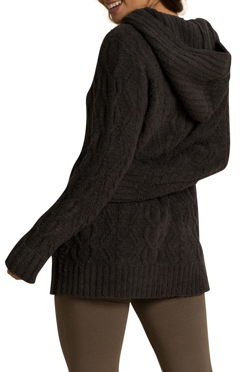 Barefoot Dreams<sup>®</sup> CozyChic<sup>™</sup> Zigzag Cable Knit Hoodie, Alternate, color, 