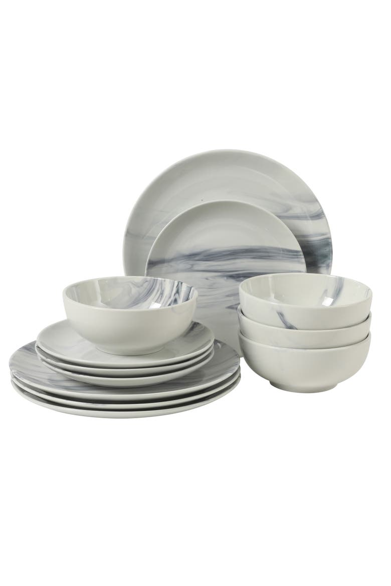 Cloudlight Decorated Porcelain Dinnerware Set, Main, color, Blue/White