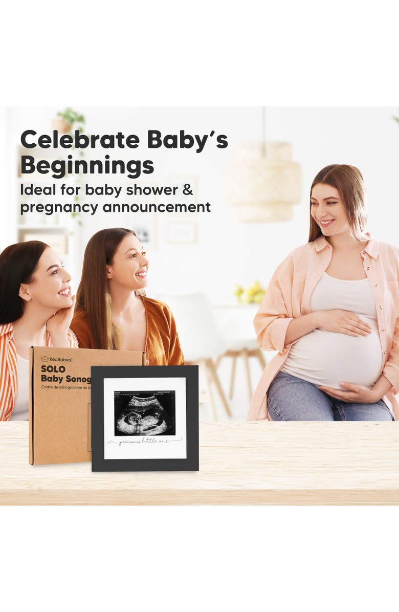 KeaBabies Solo Baby Sonogram Frame, Alternate, color, Onyx Black