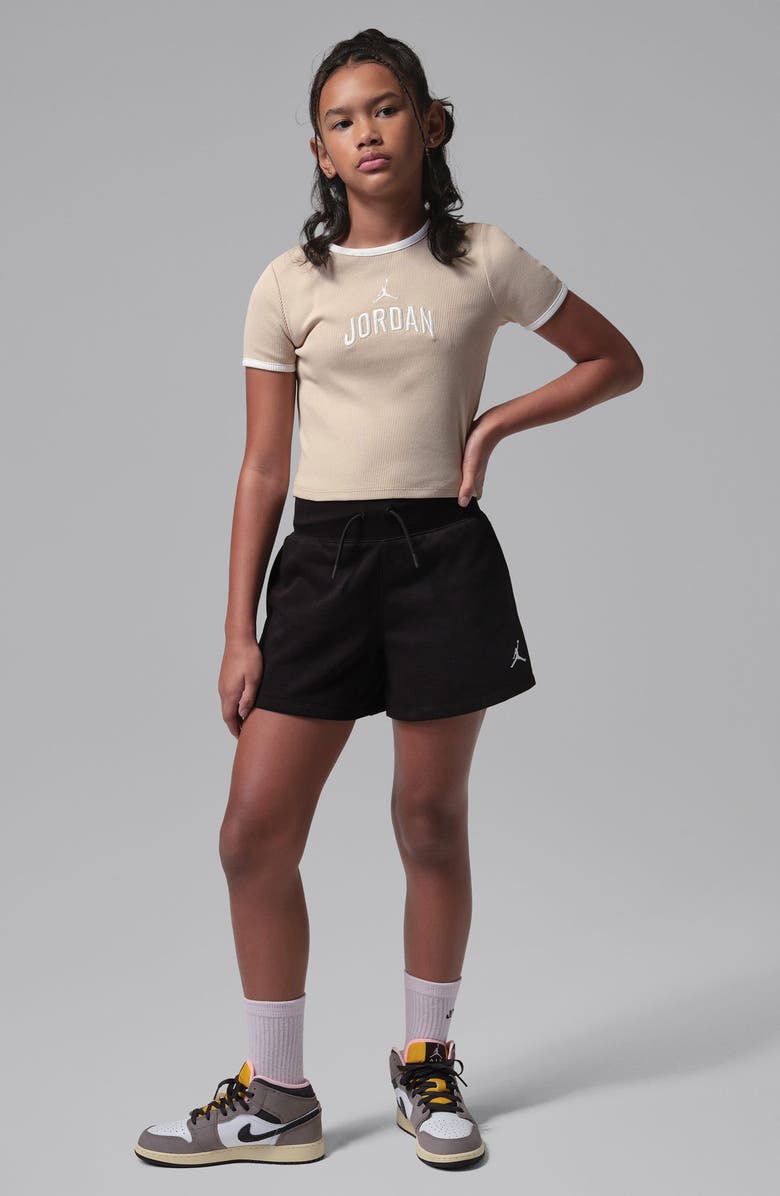 Jordan Kids' Brooklyn Fleece Pull-On Shorts, Alternate, color, Black
