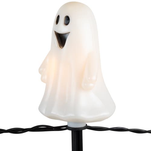 Northlight Lighted Ghost Shaped Halloween Outdoor Pathway Markers In Black
