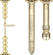 Posh Tech Carmen Lover 2-Pack Heart Link & Leather Apple Watch® Watchbands