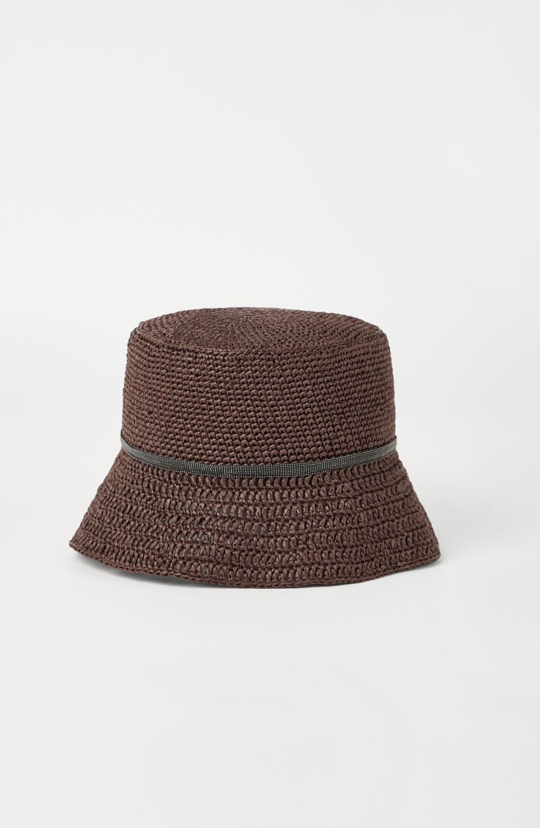 Brunello Cucinelli Bucket hat with monili, Alternate, color, 