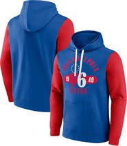 FANATICS Men's Fanatics Branded Royal/Red Philadelphia 76ers Big & Tall Bold Attack Pullover Hoodie