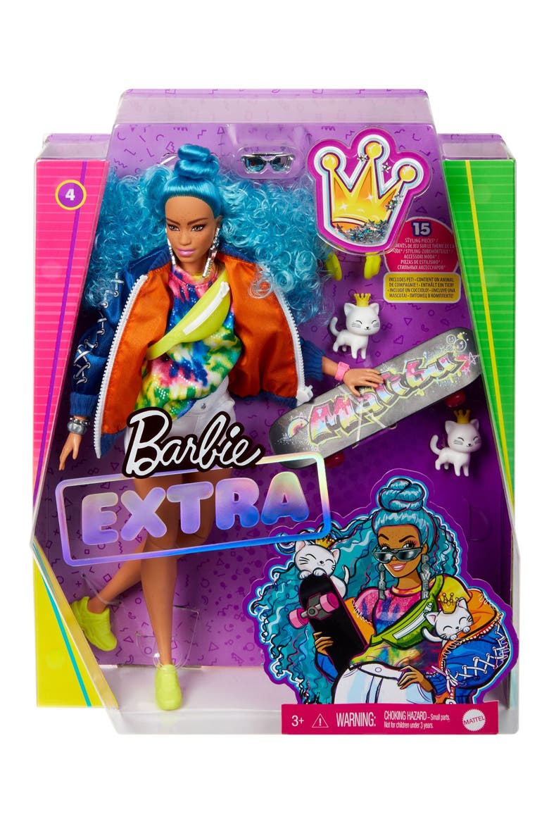 Barbie® Extra Fashion Doll, Alternate, color, BLUE