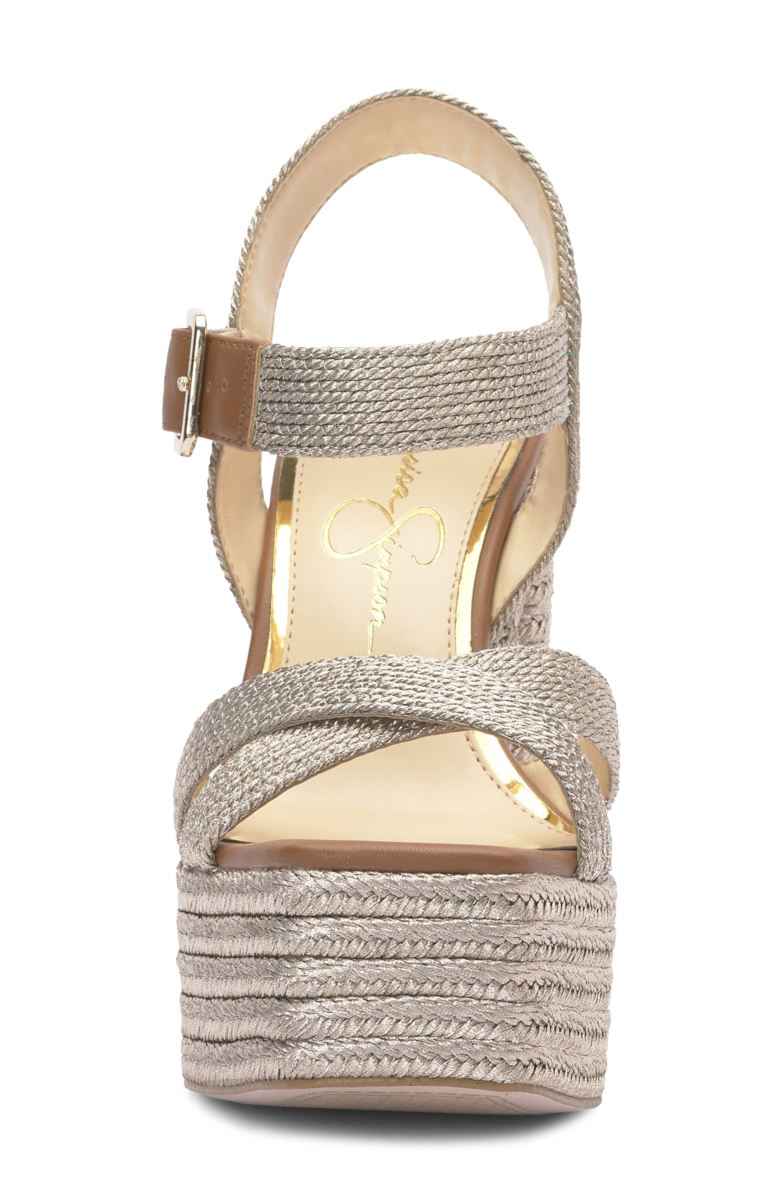 Brycen Platform Sandal, Alternate, color, PLATINO 02