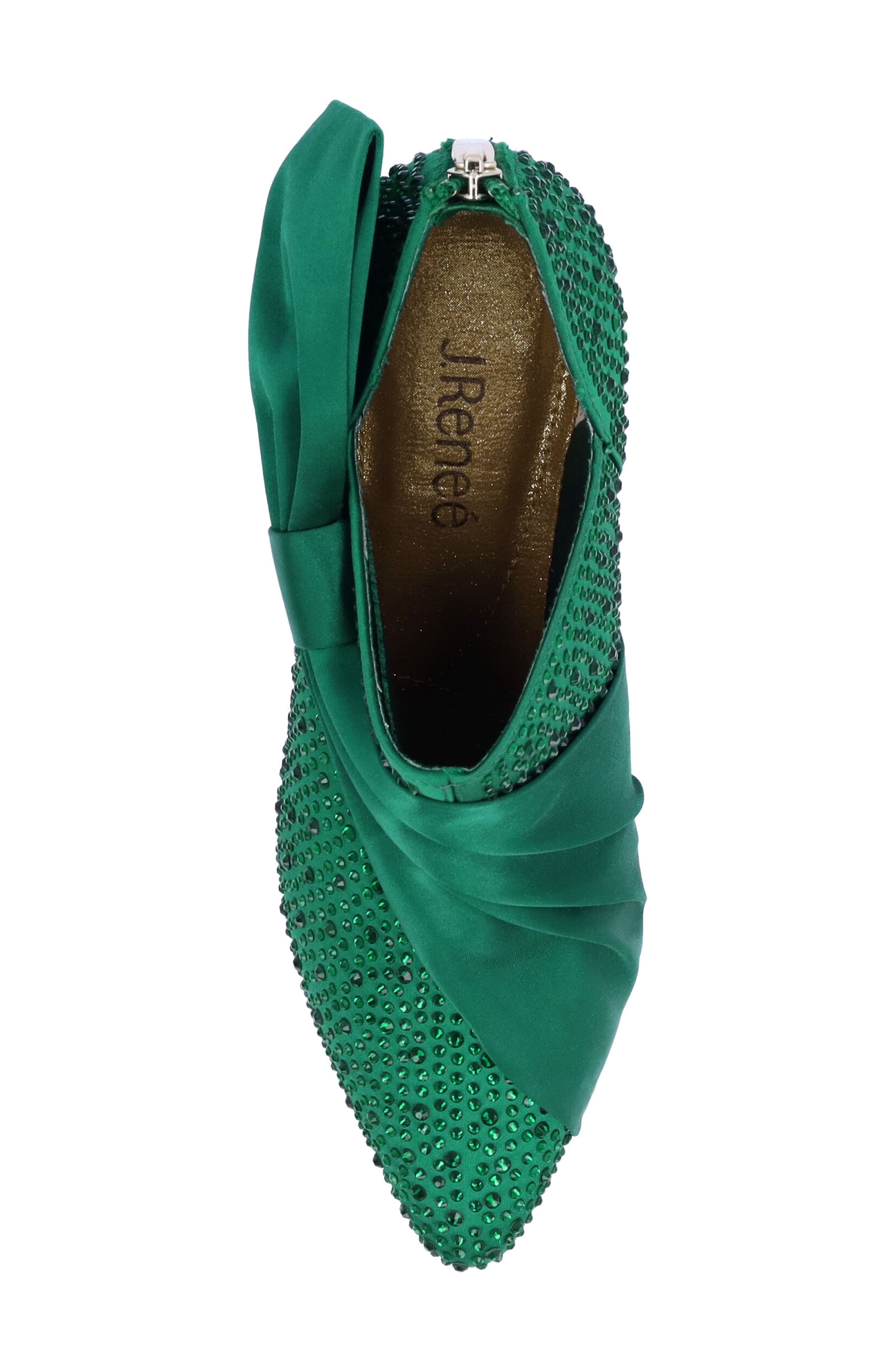 Elettra Pointed Toe Bootie, Alternate, color, EMERALD