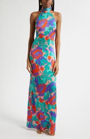 Ramy Brook Dahlia Tatiana Halter Neck Gown