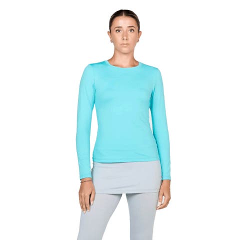 UV Colors Womens Long Sleeve Tennis Shirt