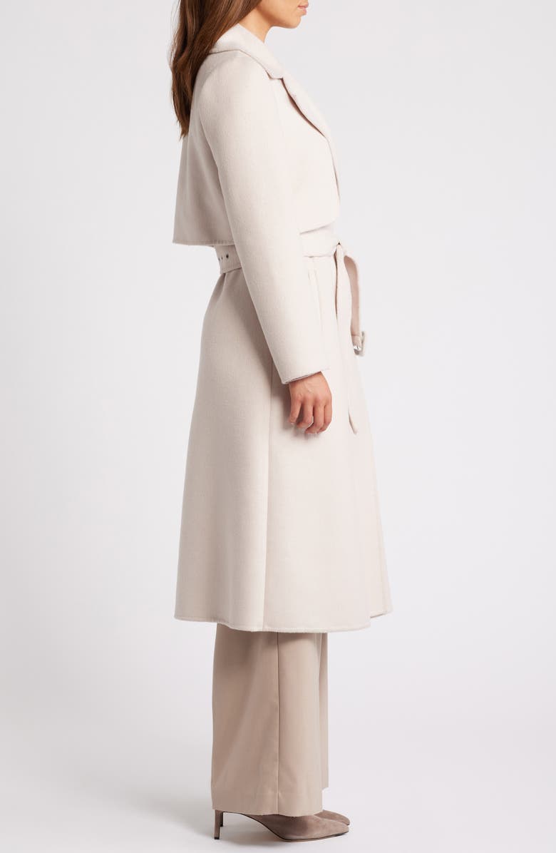 BCBGMAXAZRIA Belted Trench Coat, Alternate, color, Oyster