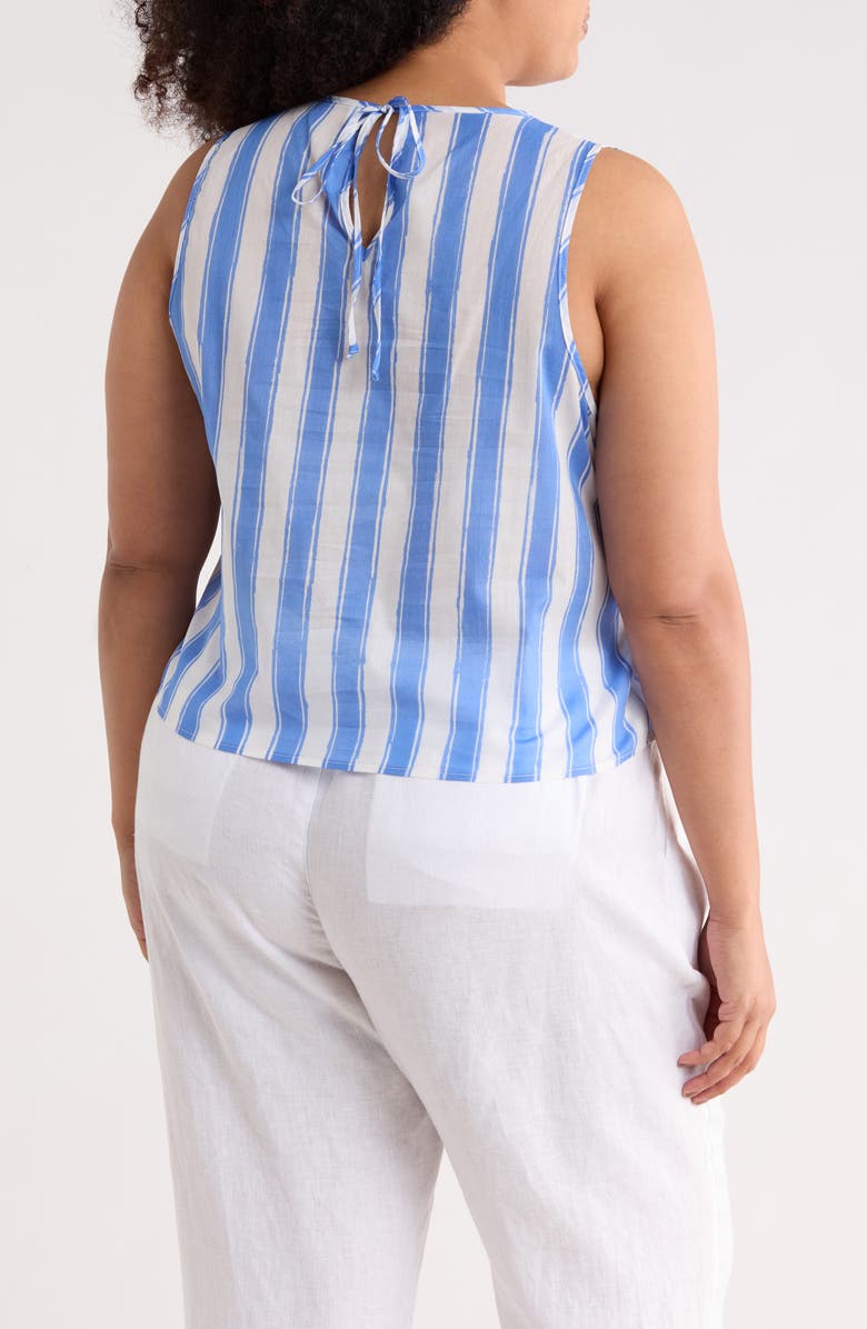 Renee C Striped Cotton Shell, Main, color, 