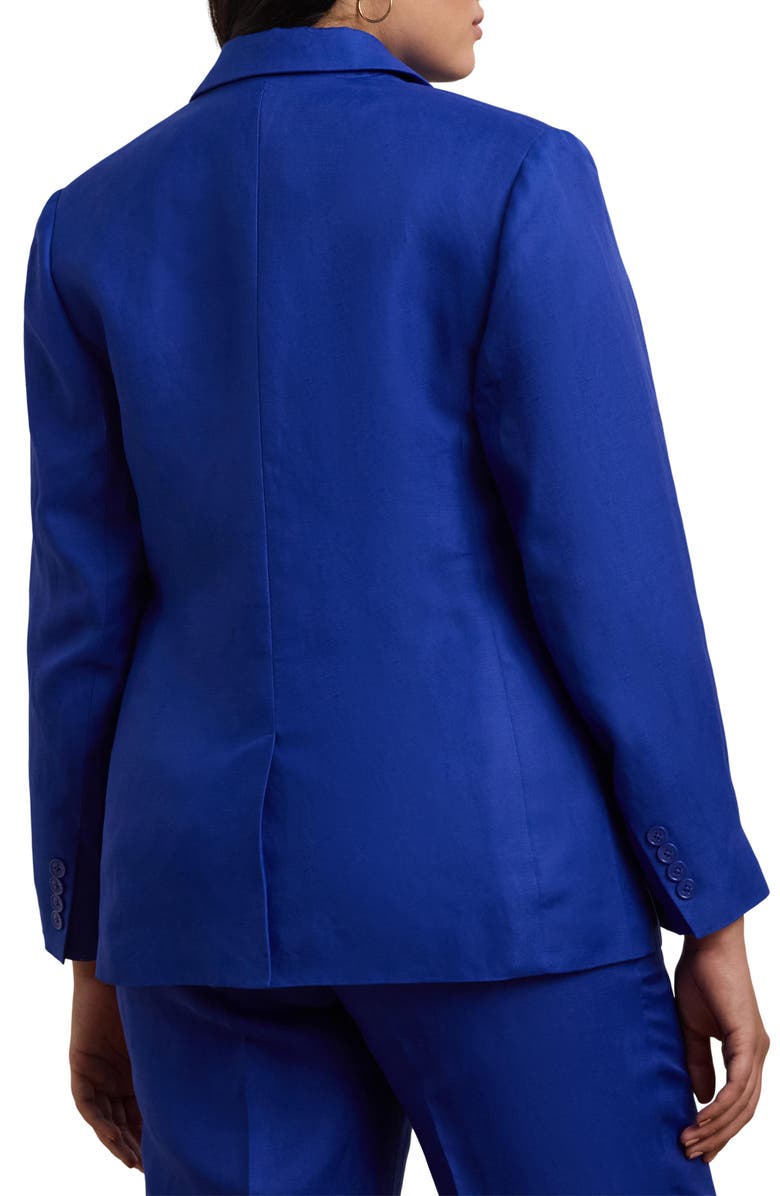 Lauren Ralph Lauren Solid Linen Blend Blazer, Alternate, color,