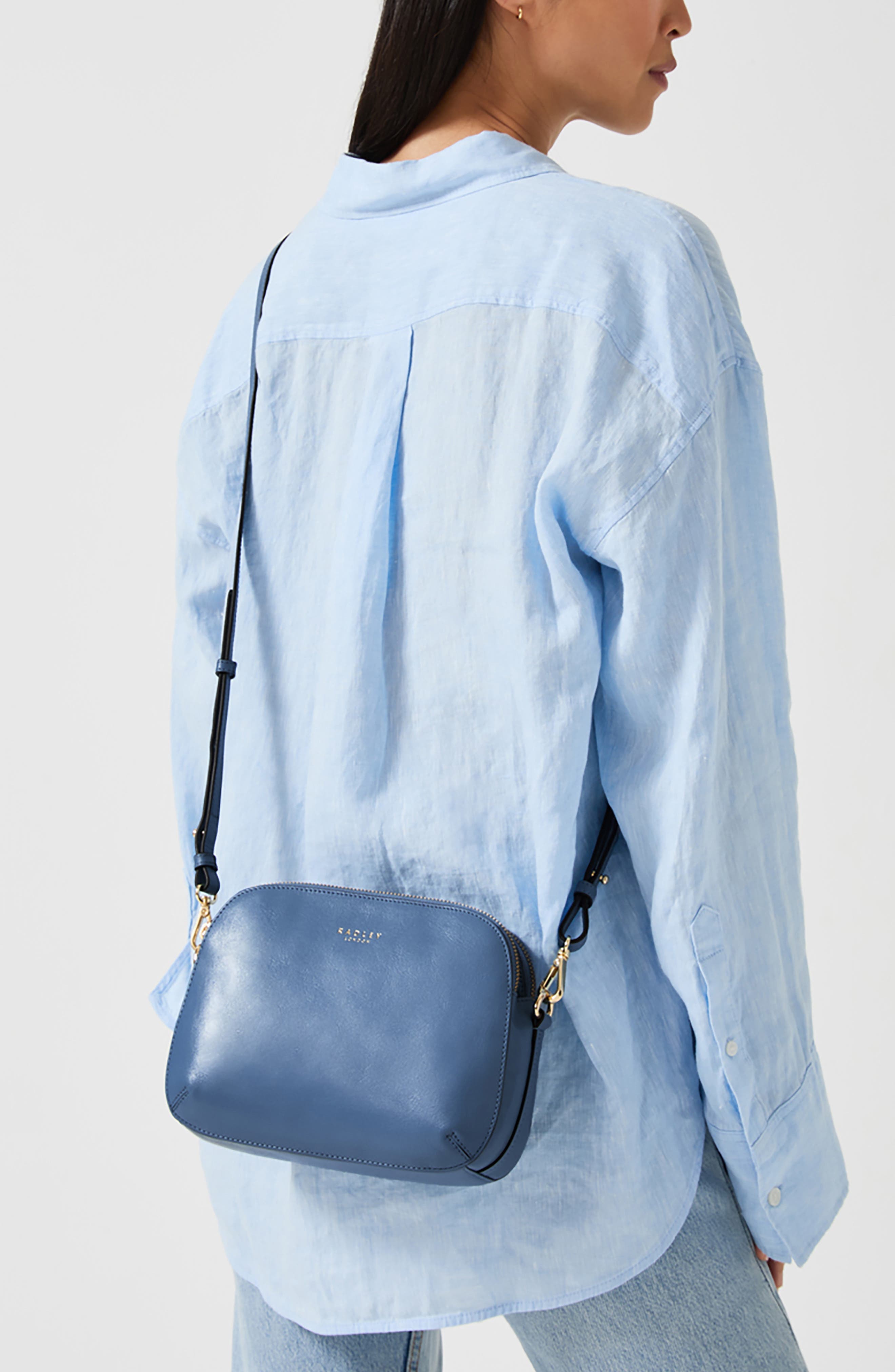 Radley Dukes Place Leather Crossbody Bag, Alternate, color, Boathouse