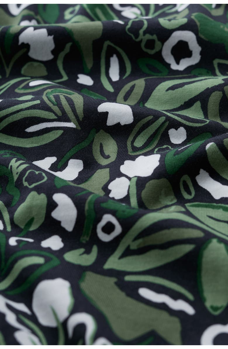 Seasalt Cornwall Poisson Print Organic Cotton T-Shirt, Alternate, color, Garden Plants Inkwell