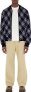 Burberry Check Wool Blend Bomber Jacket