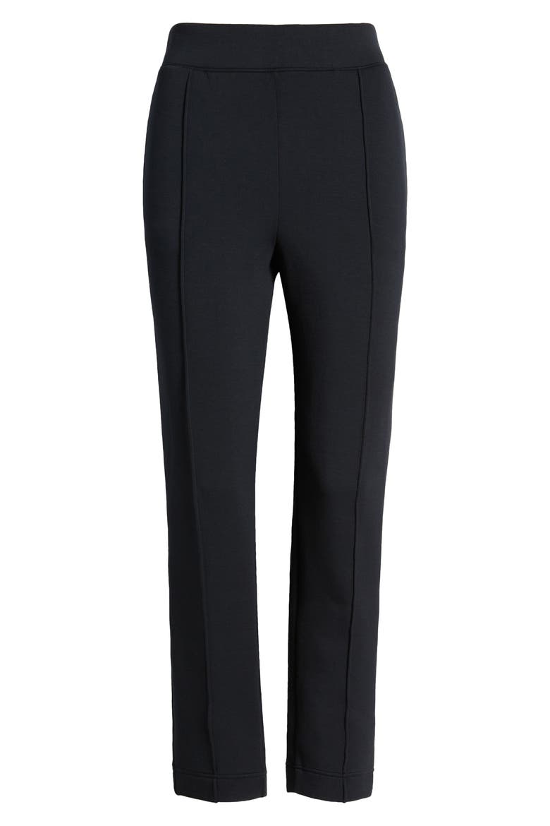Palm Voyage Pintuck Pleat Knit Pants, Alternate, color, BLACK