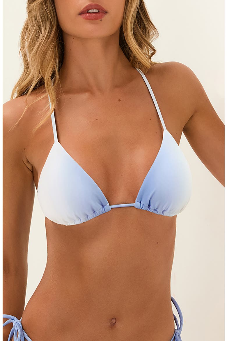 Blue Moon Elsie Racerback Bikini Top, Main, color, BLUE MULTI
