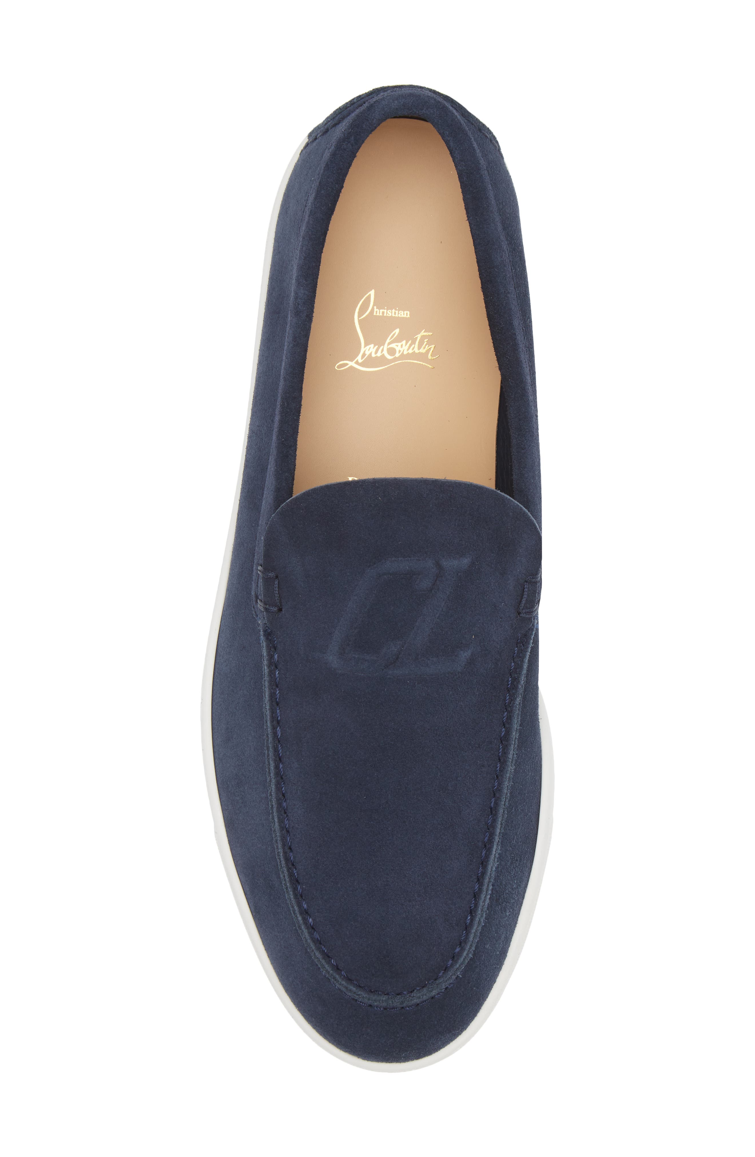 Christian Louboutin Varsiboat Slip-On Sneaker, Alternate, color, Marine