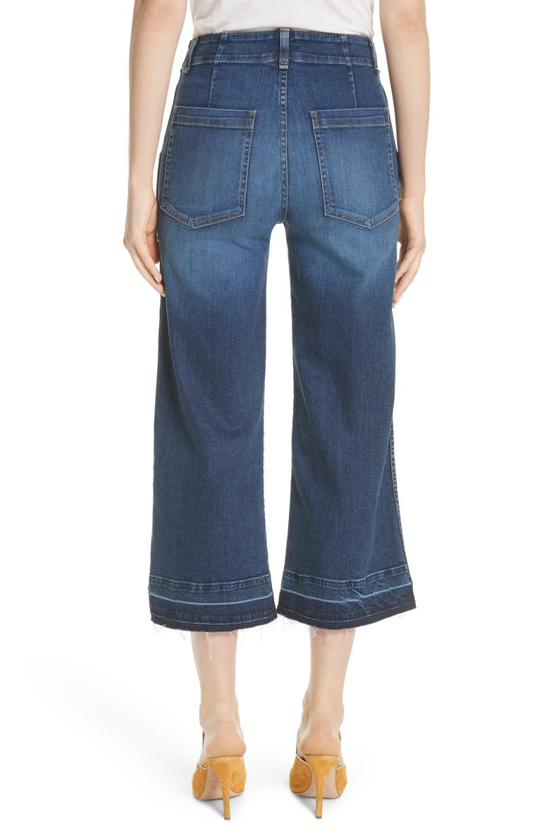Veronica Beard Lou Released Hem Gaucho Jeans, Alternate, color,