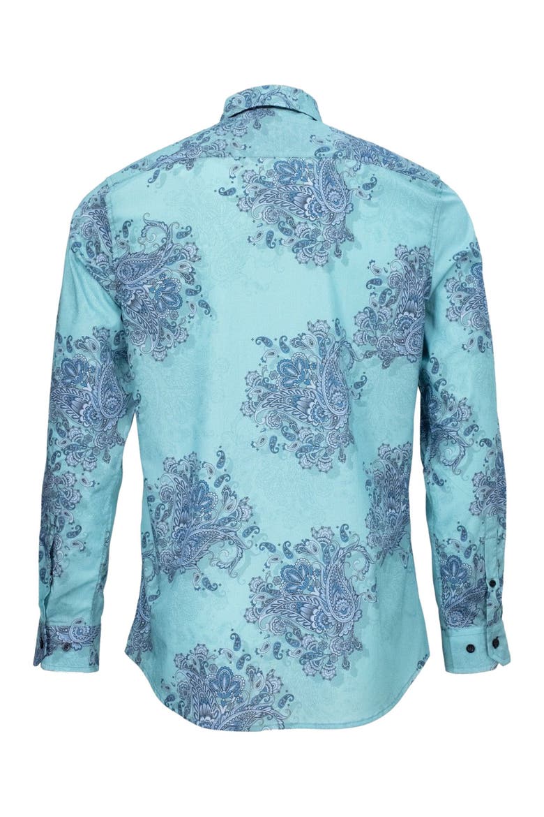Norman Button-Up Shirt, Alternate, color, Random Paisley Mint