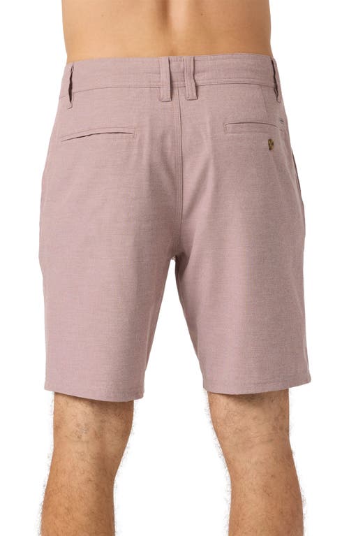 O'neill Reserve Light Check Water Repellent Bermuda Shorts In Mahogany