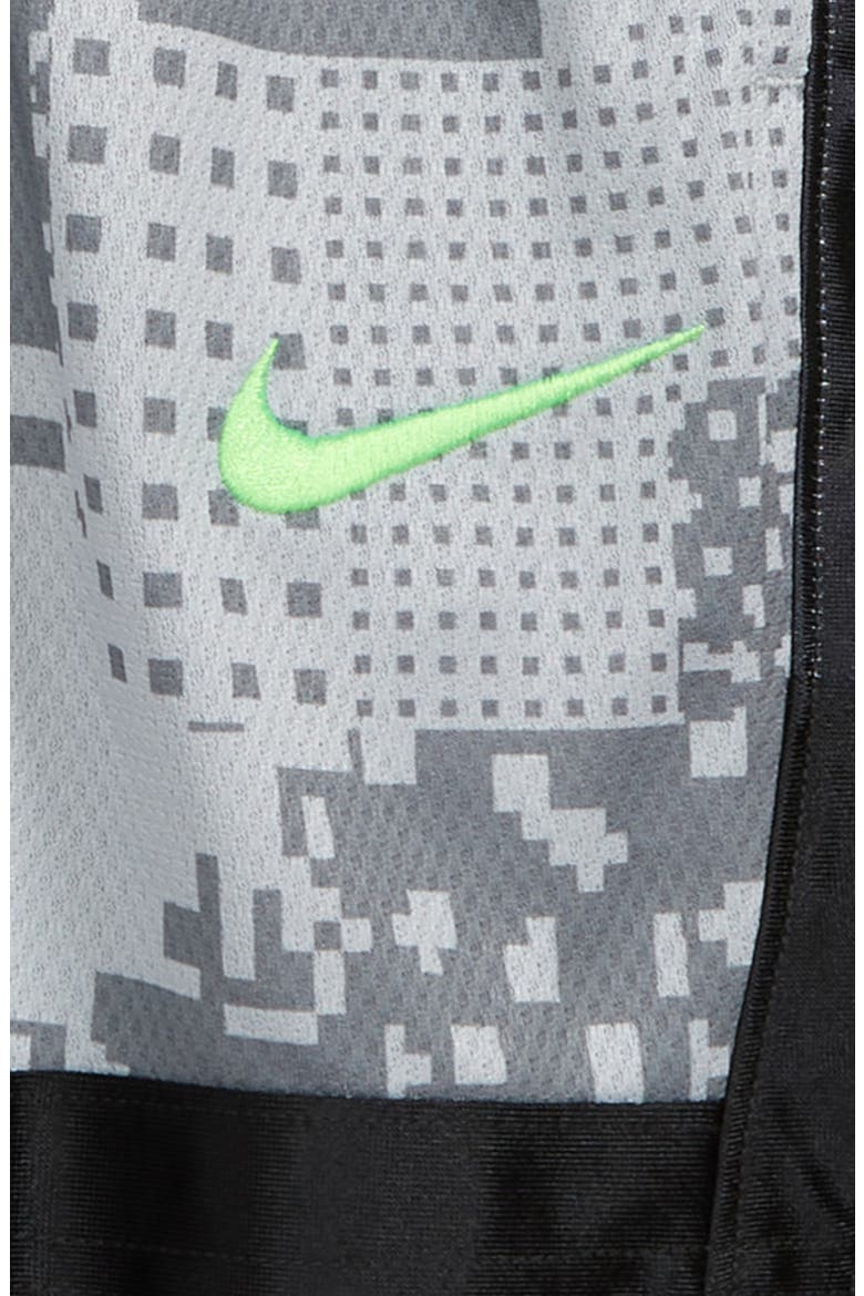 Kids' Dri-FIT Elite Super Digital Camo Athletic Shorts, Alternate, color, SMOKE GREY/BLACK/GREEN STRIKE