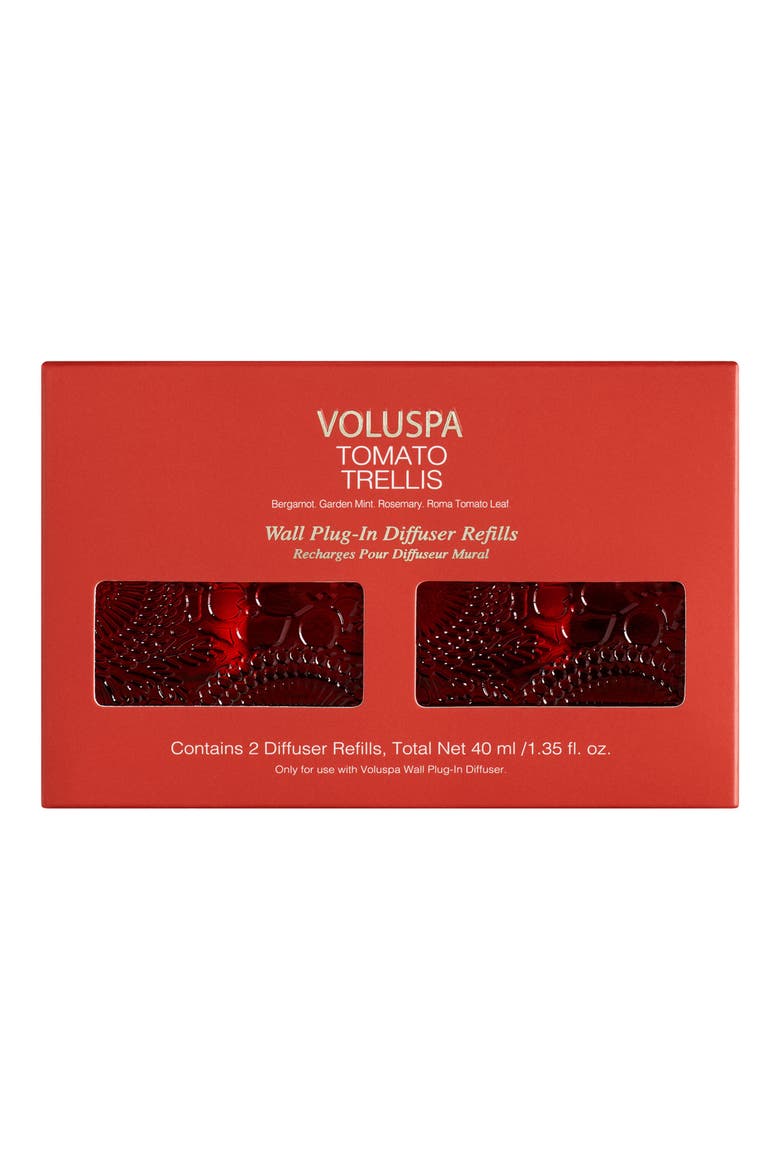 Tomato Trellis Set of 2 Wall Plug-In Diffuser Refills, Main, color, NO COLOR