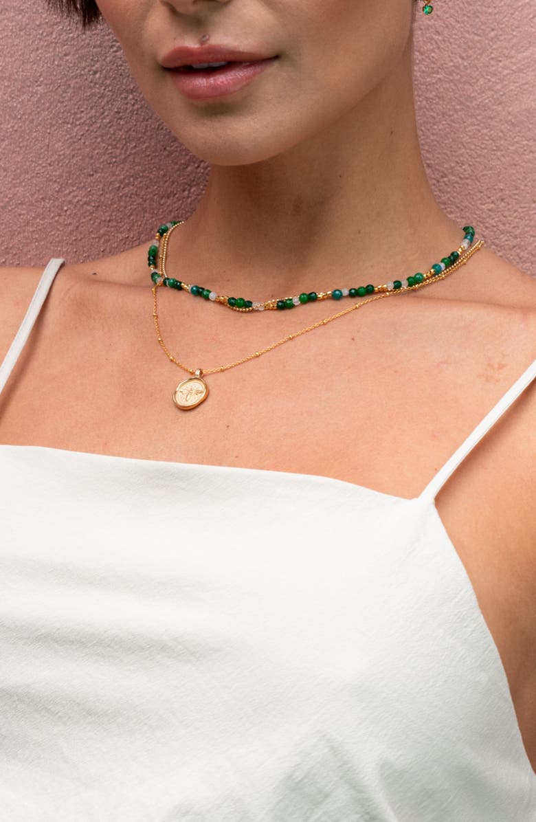 Dower & Hall Queen Bee Talisman Necklace, Alternate, color, Yellow Gold Vermeil