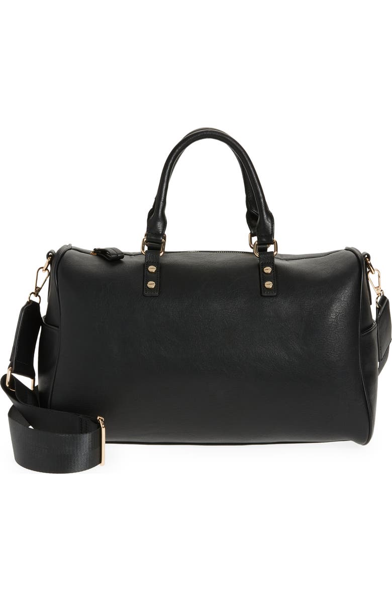 Mali + Lili Phoebe Bowling Vegan Leather Duffle Bag, Main, color,