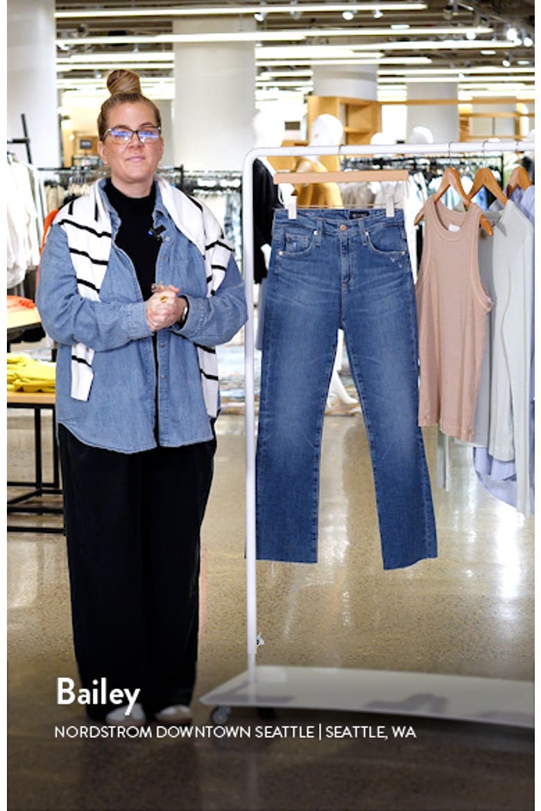 Farrah Raw Hem Crop Bootcut Jeans video