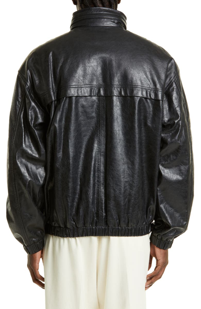 Lemaire Leather Blouson Jacket, Alternate, color, 