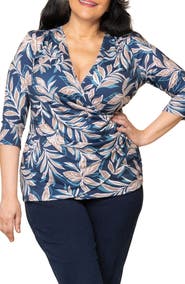 Kiyonna Faux Wrap Top