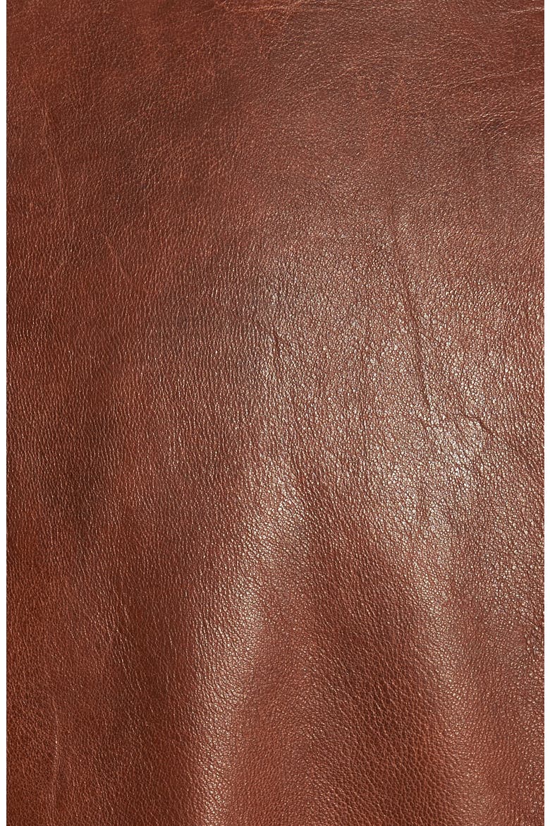 Leather Jacket, Alternate, color, COGNAC
